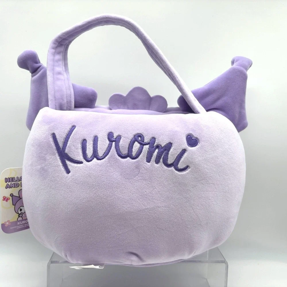 Kuromi Halloween/Easter Basket Hello Kitty and‎ Friends Plush Purple Kawaii Bag